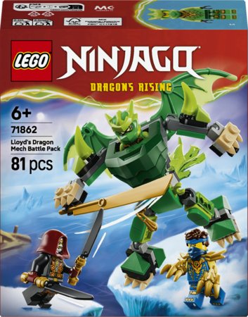 71862 LEGO® NINJAGO® Lloyd drakono-roboto kovos rinkinys 