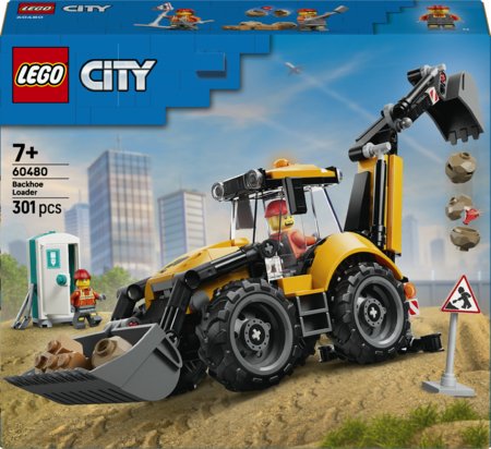 60480 LEGO® City Geltonas ekskavatorius-krautuvas 