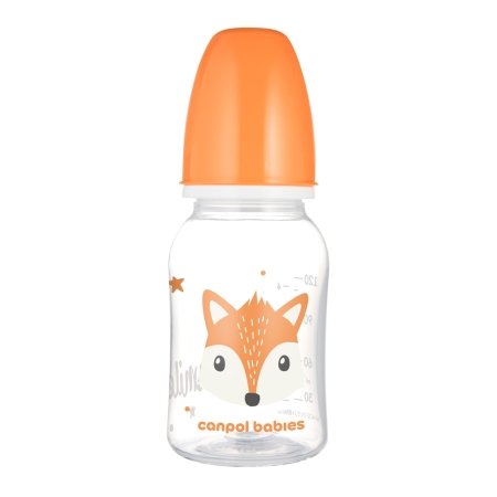 CANPOL BABIES siauro kaklelio buteliukas CUTE ANIMALS, 120 ml, 11/851_ora 