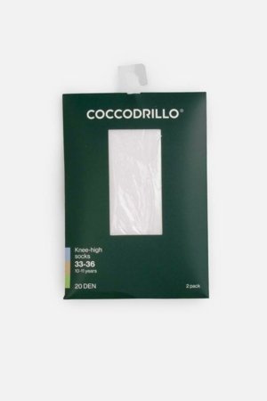 COCCODRILLO kojinės, baltos, WC6379301TSO-001-033, 33/36 dydis 