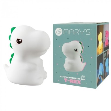 MARY'S RGB LED naktinė lemputė T-REX, 13 cm., MW20781 
