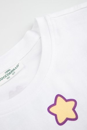COCCODRILLO marškinėliai trumpomis rankovėmis, balti, WC6143214LGD-001-140, 140 cm 