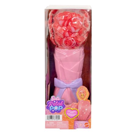 BARBIE Petal Pop lėlė rožių puokštėje, JMF59 