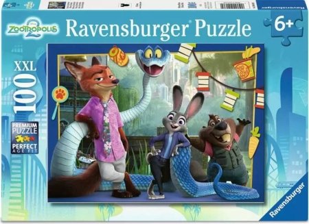 RAVENSBURGER vaikiška dėlionė Zootropolis 2, 100 det., 12004138 