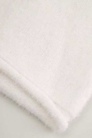 COCCODRILLO šalikas ACCESSORIES WINTER GIRL, baltas, cm 