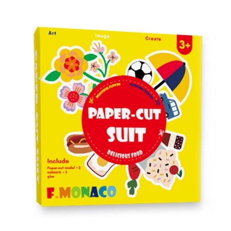 FLOWERMONACO karpymo knygelė Paper-cut Suit 1, 847364 