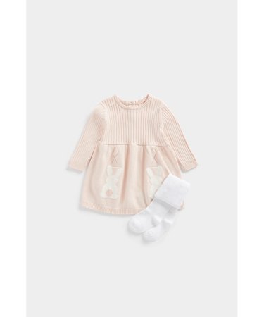 MOTHERCARE suknelė ilgomis rankovėmis ir pėdkelnės, CB631 605311