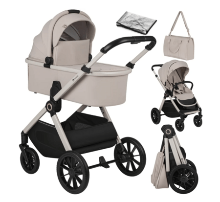 LIONELO universalus vežimėlis LAYLA 2in1, Beige taupe, LO-LAYLA 2IN1 