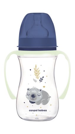 CANPOL BABIES Anti-colic buteliukas 240 ml EasyStart Sleepy Koala, 35/237_blu 