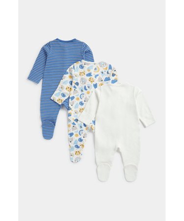 MOTHERCARE šliaužtinukas ilgomis rankovėmis, FC037 3vnt.,  