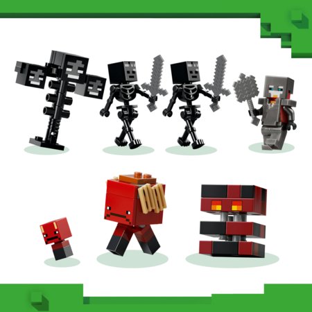 21590 LEGO® Minecraft® Džiūsnų skeletų mūšis 