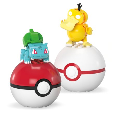 MEGA CONSTRUX POKEMON dviejų  Poke rutulių pakuotė asort., HXP11 