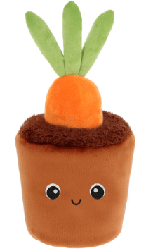 KEEL TOYS pliušinis gėlių vazonėlis Surprise Carrot, 25 cm, SE4954 
