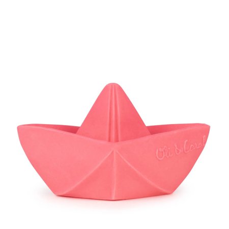 Oli&Carol Origami Boat Pink teether, 0+ 