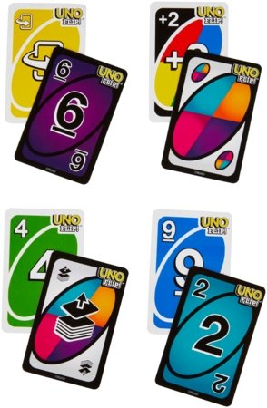 MATTEL GAMES UNO žaidimas su dvipusėmis kortomis, GDR44  