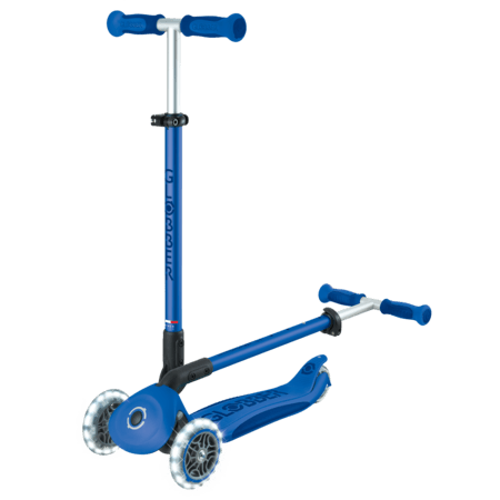 GLOBBER paspirtukas Go Up Deluxe Lights, tamsiai mėlynas, 748-600 