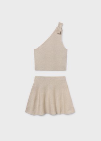 MAYORAL palaidinė ir sijonas, sand, 6.918-14, 157  cm 