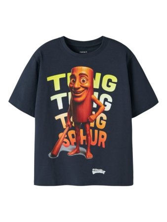 NAME IT BRAINROT marškinėliai trumpomis rankovėmis, 13260402-282D3C, 