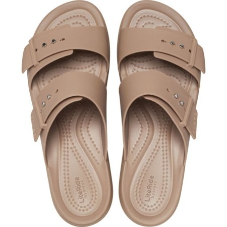 CROCS basutės BROOKLYN BUCKLE LOW, smėlio spalvos, 207431-2Q9, 42,5 dydis 