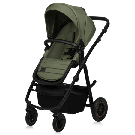 LIONELO universalus vežimėlis AMBER PLUS 2in1, Green forest, LO-AMBER PLUS 