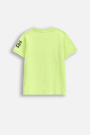 COCCODRILLO marškinėliai trumpomis rankovėmis COSMIC RAVE BOY KIDS, žali, WC5143203CBK-030-122, 122 cm 