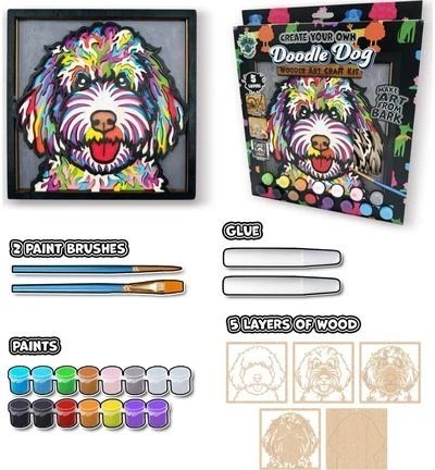 SPLAT PLANET 3D medinis kūrybinis rinkinys Doodle Dog, SP48189 