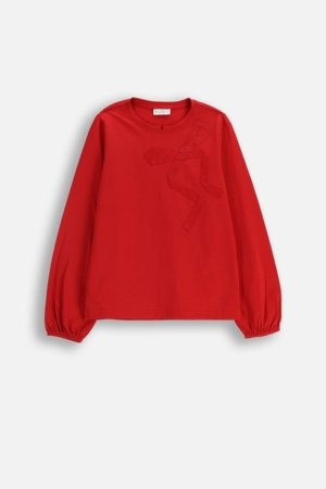 COCCODRILLO marškinėliai, raudoni, ZC5143102EJG-009-122, 122 cm 