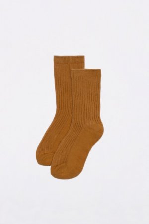 COCCODRILLO kojinės SOCKS GIRL, medaus spalva, ZC1382221SOG-026 ZC1382221SOG-026-026