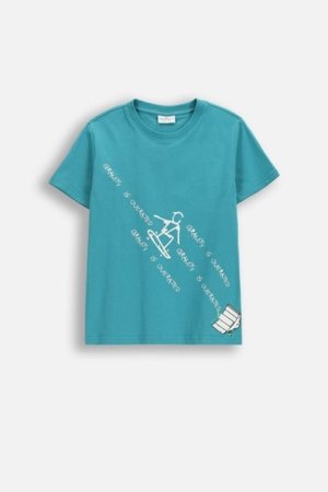 COCCODRILLO marškinėliai trumpomis rankovėmis, žali, WC6143204VBA-013-152, 152 dydis 