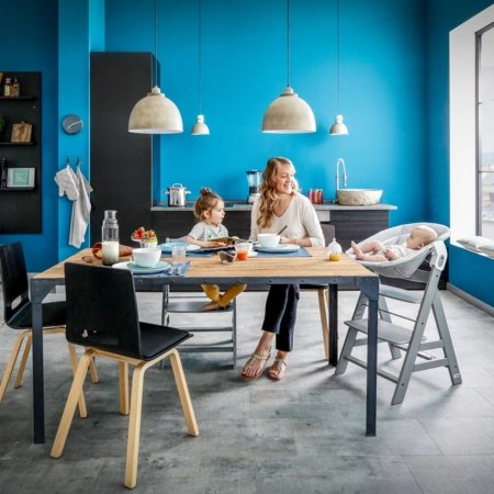 HAUCK gultukas 2in1 ALPHA BOUNCER, Stretch grey, 661970 