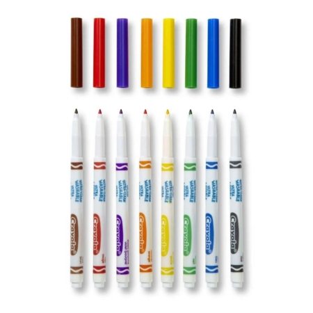 CRAYOLA nuplaunami flomasteriai Fineline, 12 vnt., 58-6671 