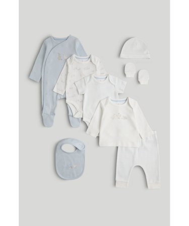 MOTHERCARE komplektas kūdikiui 8 vnt., AX35301, 2.3kg 