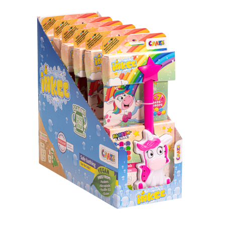 INKEE vonios žaislas su dažais Wand Unicorn, 40478EN 