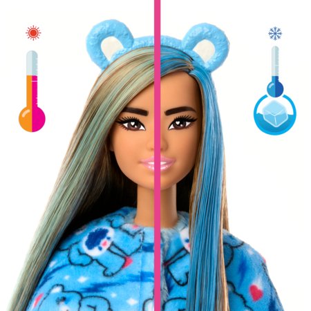 BARBIE Cutie Reveal Care Bears siurprizų rinkinys Grumpy Bear, JCN96 