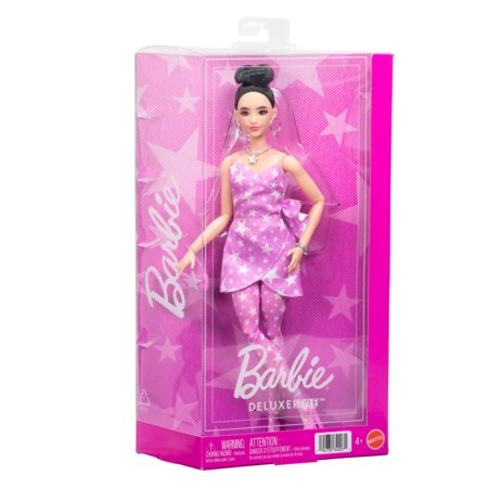 BARBIE Deluxe Fashionistas lėlė rožine suknele, JJN71 