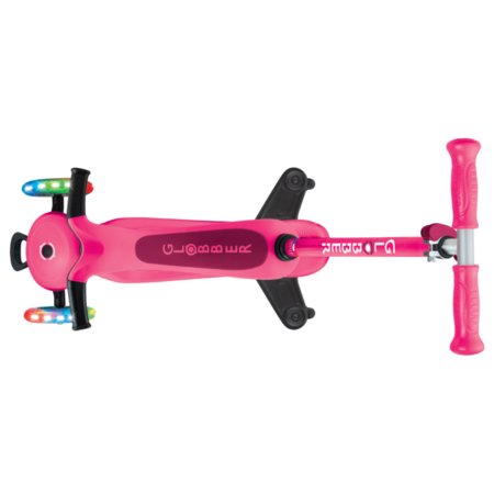 GLOBBER paspirtukas Go Up Sporty Lights 360°,  ryškiai rožinis, 456-610 S 