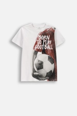 COCCODRILLO marškinėliai trumpomis rankovėmis, balti, WC6143209VBB-001-152, 152 dydis 