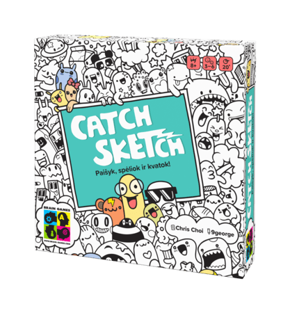 BRAIN GAMES stalo žaidimas Catch Sketch LT, BRG#CSLT 