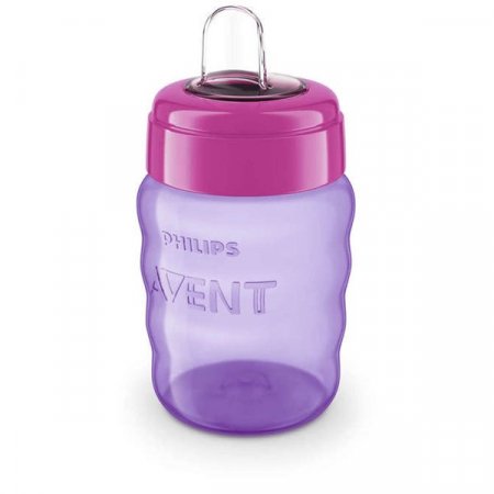 PHILIPS AVENT gertuvė su silikoniniu snapeliu be rankenėlės, purple/pink, 9 m+, 260 ml, SCF551/05 1/333