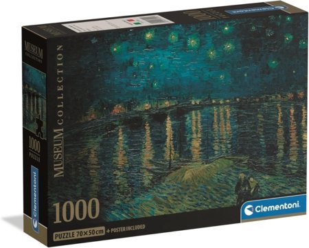 CLEMENTONI dėlionė Orsay Starry Night, 1000 det., 37095 
