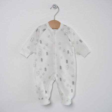 VILAURITA kombinezonas išvirkščiomis siūlėmis TOMMY, baltas, art 1150, 56 cm 