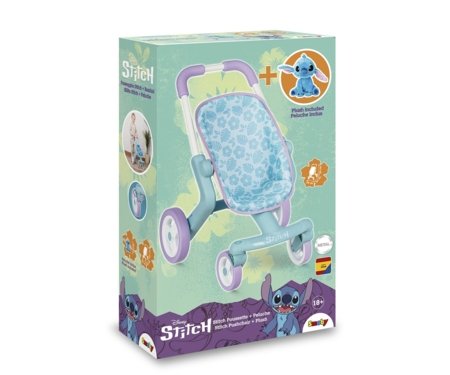 SIMBA Stitch vežimėlis su pliušiniu žaislu, 7600251225 