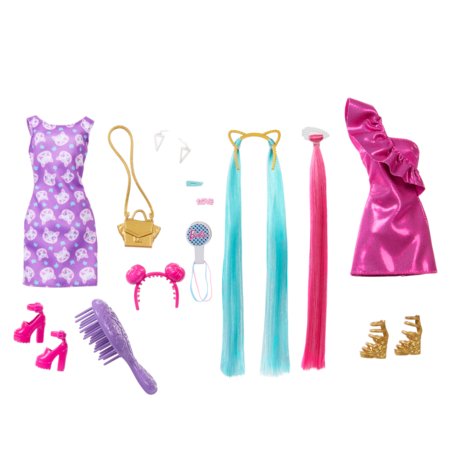 BARBIE Fun and Fancy Hair lėlės rinkinys, JDC85 