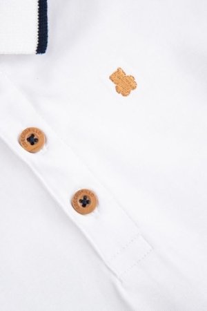 COCCODRILLO polo marškinėliai trumpomis rankovėmis, balti, dydis 