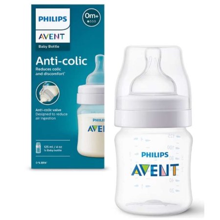 PHILIPS AVENT buteliukas mažinantis dieglius su AIRFREE vožtuvu, 125 ml, 0 mėn+, SCY100/01 1/010