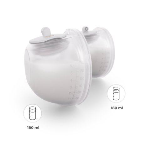 KINDERKRAFT dvigubas nešiojamas elektrinis pientraukis GENTLENEST, White, KEGENE00GLD0000 