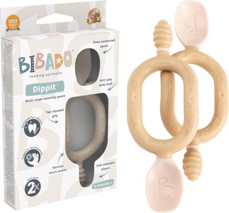 BIBADO šaukštas kramtukas, FAWN TWO PACK, BIB217 