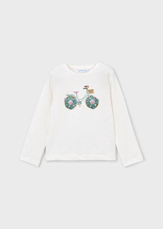 MAYORAL marškinėliai ilgomis rankovėmis, natural, 3.019-12, 98  cm 