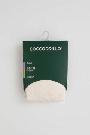 COCCODRILLO pėdkelnės TIGHT BAMBOO, kreminės, ZC5380901TBP-003-080, 80/86 cm 