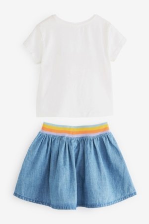 NEXT marškinėliai trumpomis rankovėmis ir sijonas, C38183 C38183